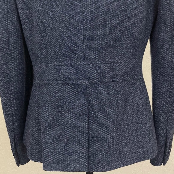 SOLD! Lauren Ralph Lauren Blue Wool Button Up Blazer Jacket Size 8 - Picture 10 of 13